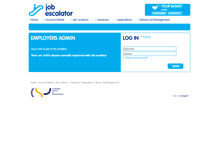 Tablet Screenshot of employers.jobescalator.com